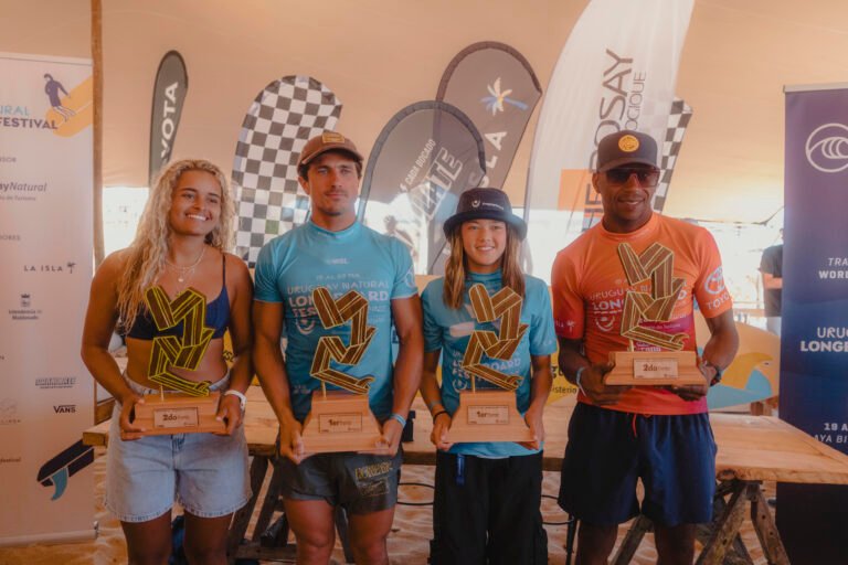 Nacho Pignataro y Ginger Caimi ganaron el Uruguay Natural Longboard Festival
