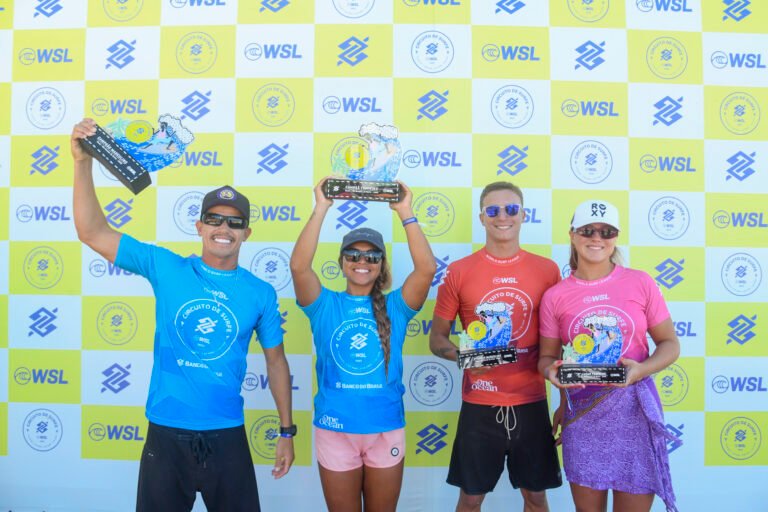 Israel Junior e Tainá Hinckel ficam com o título do Circuito Banco do Brasil de Surfe, em Natal (RN)