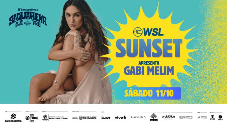 WSL Sunset comemora semana das crianças com show de Gabi Melim no Banco do Brasil Saquarema Pro apresentado por Corona Cero
