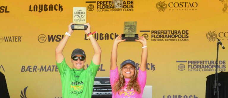 Thiago Passeri e Tainá Hinckel são campeões do Prefeitura de Florianópolis apresenta LayBack Pro Costão Floripa