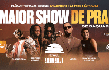 WSL Sunset terá Cidade Negra, Veigh, Buchecha e muito mais em Saquarema