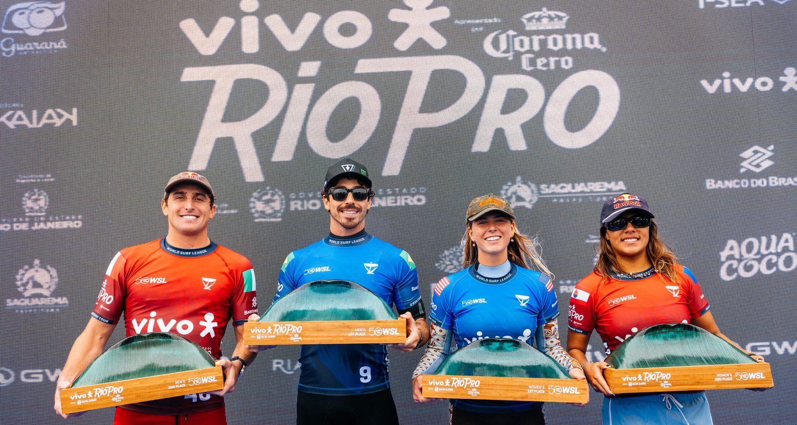 Yago Dora e Sawyer Lindblad vencem o VIVO Rio Pro apresentado por Corona Cero
