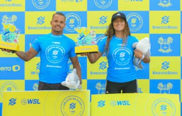 Daniella Rosas e Douglas Silva vencem o Circuito Banco do Brasil de Surfe - Etapa Natal