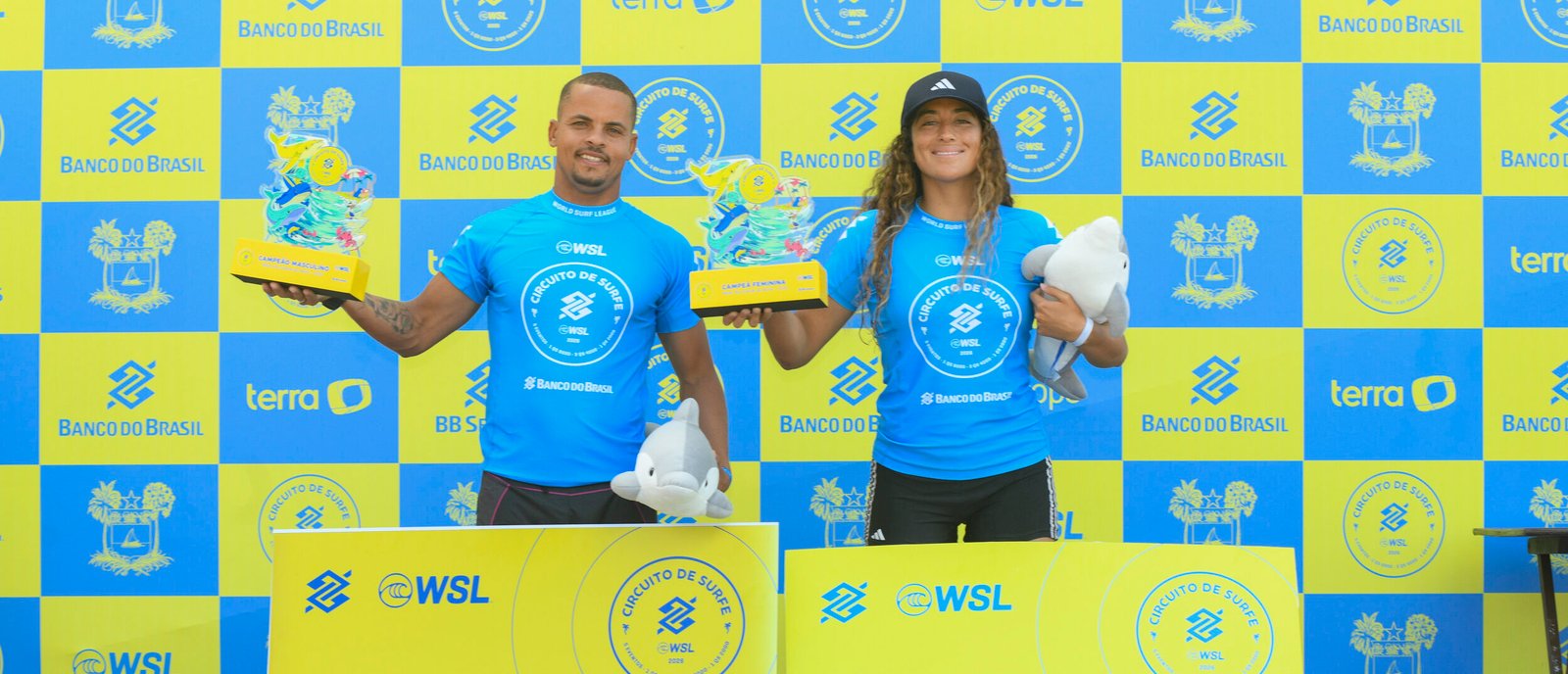 Daniella Rosas e Douglas Silva vencem o Circuito Banco do Brasil de Surfe - Etapa Natal