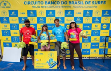 Tainá Hinckel e Jadson André são campeões do Circuito Banco do Brasil de Surfe - Etapa Guarapari