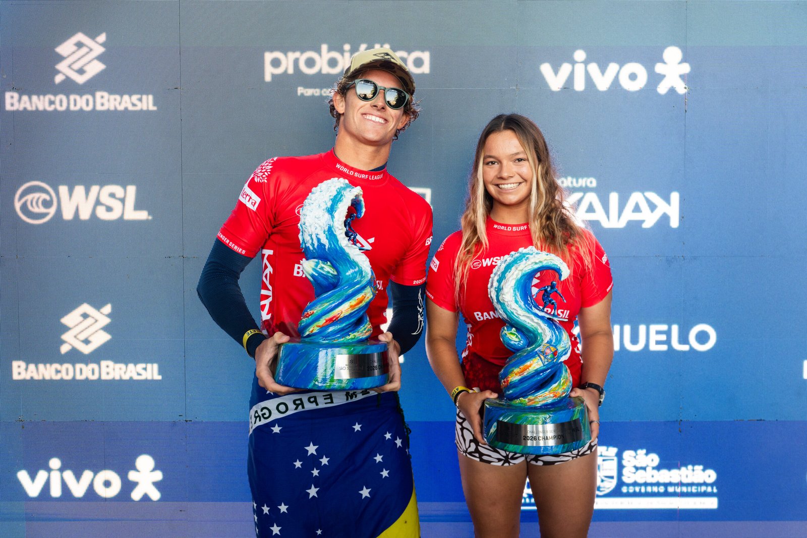 Ryan Kainalo e Charli Hately são os grandes campeões do Banco do Brasil São Sebastião Pro